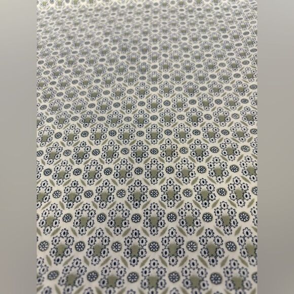 J Crew Blue Green Ditsy Print Cotton Casual Minimalist Ruffle Hem Mini Skirt 6 - Picture 4 of 8